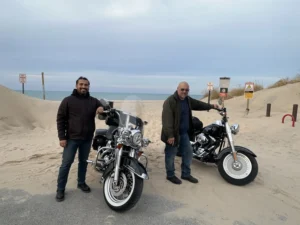 My brother (not pictured), myself and my Dad all enjoy cruising our motorcycles in during our beautiful Chicago summers! 
